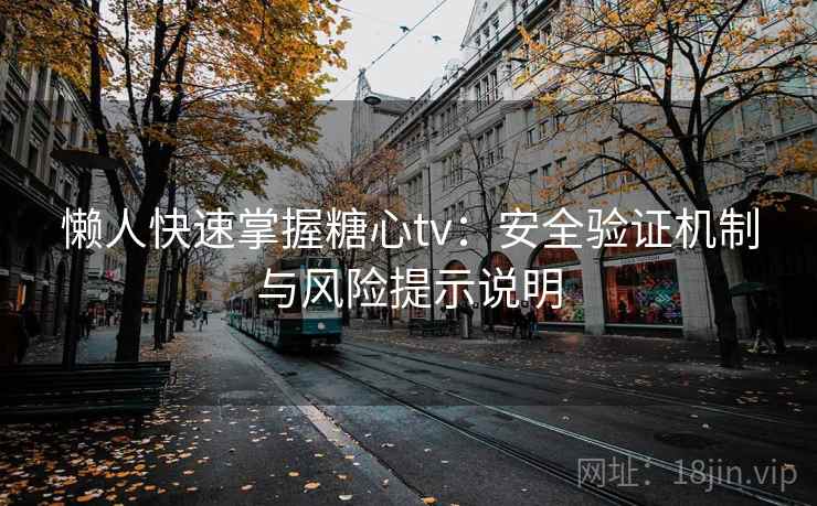 懒人快速掌握糖心tv：安全验证机制与风险提示说明