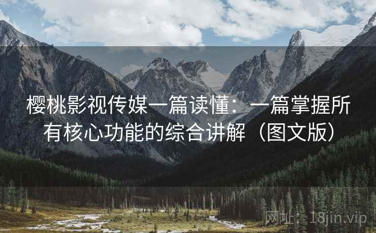 樱桃影视传媒一篇读懂：一篇掌握所有核心功能的综合讲解（图文版）