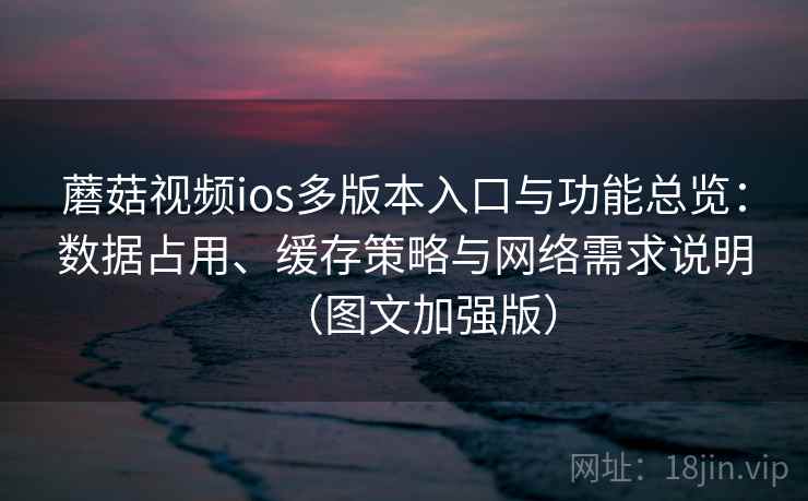 蘑菇视频ios多版本入口与功能总览：数据占用、缓存策略与网络需求说明（图文加强版）