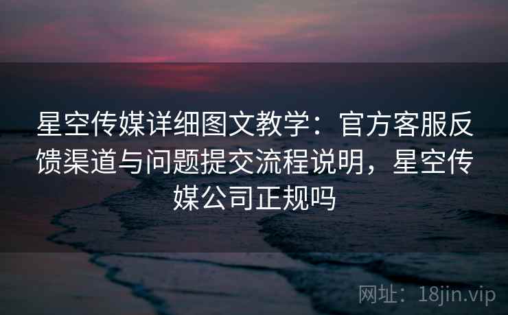星空传媒详细图文教学：官方客服反馈渠道与问题提交流程说明，星空传媒公司正规吗