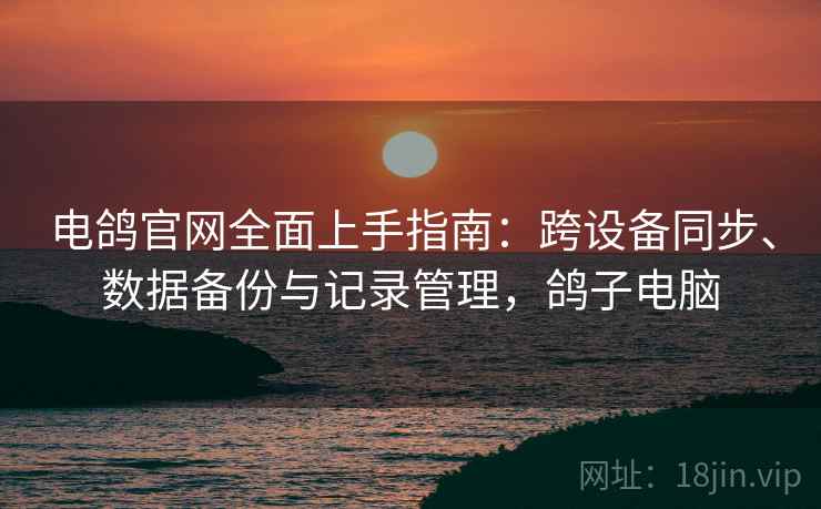电鸽官网全面上手指南：跨设备同步、数据备份与记录管理，鸽子电脑