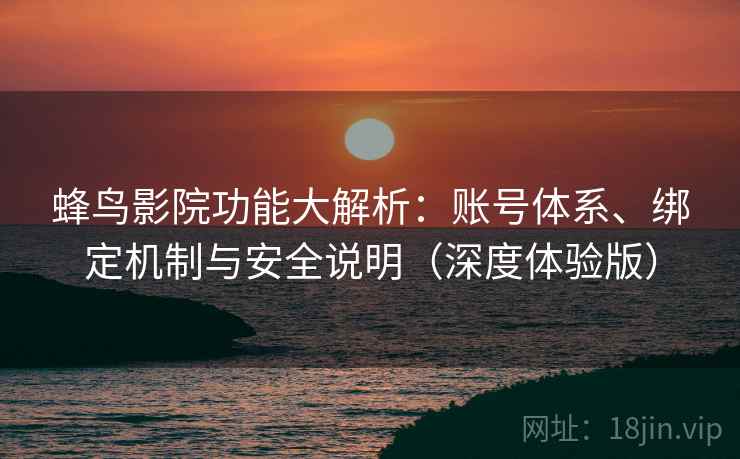 蜂鸟影院功能大解析：账号体系、绑定机制与安全说明（深度体验版）